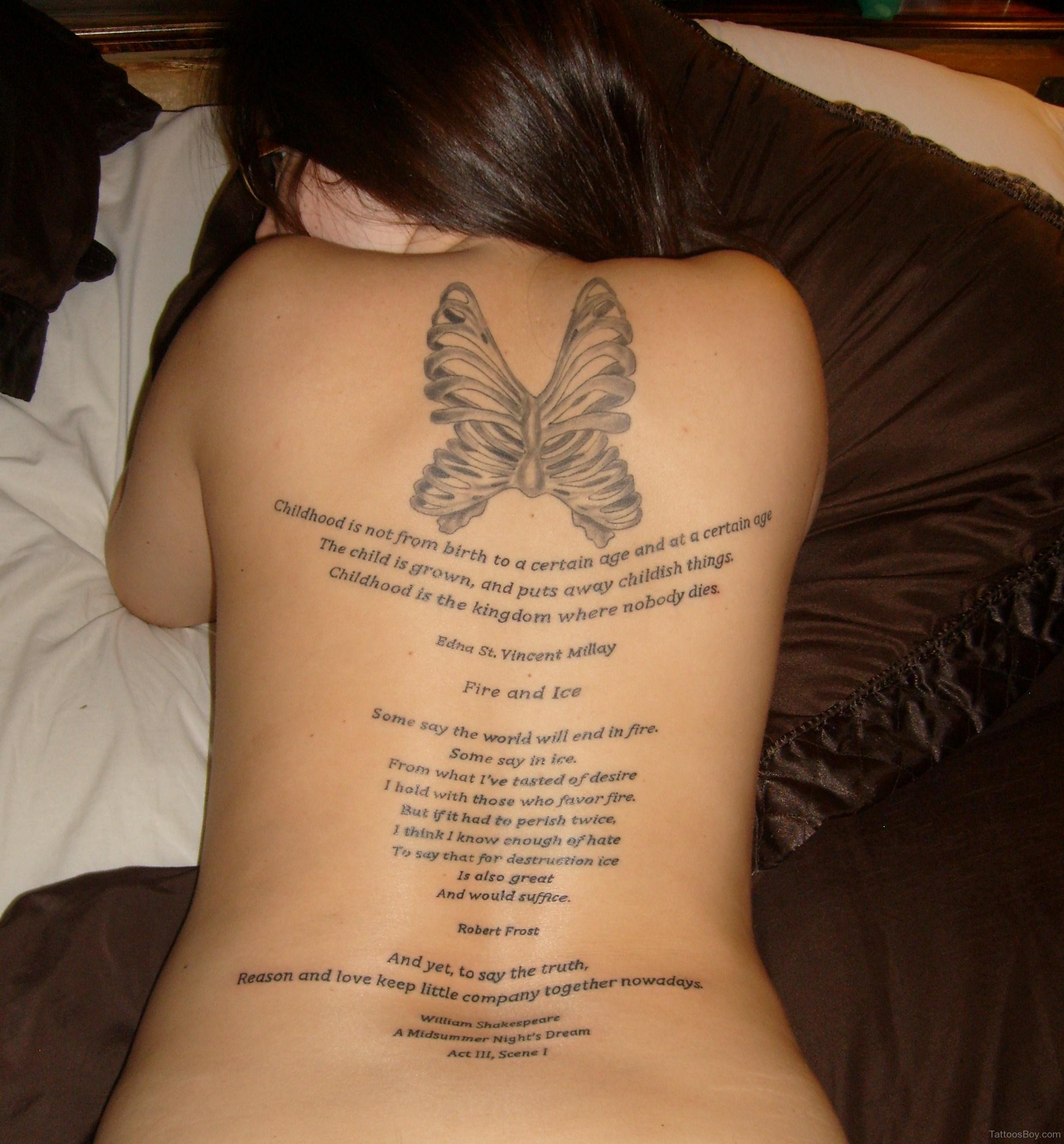 Category: Back Tattoos Word Tattoos