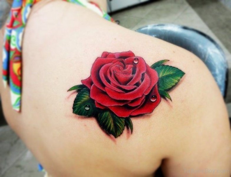 3. Realistic Mens Rose Tattoo - wide 2