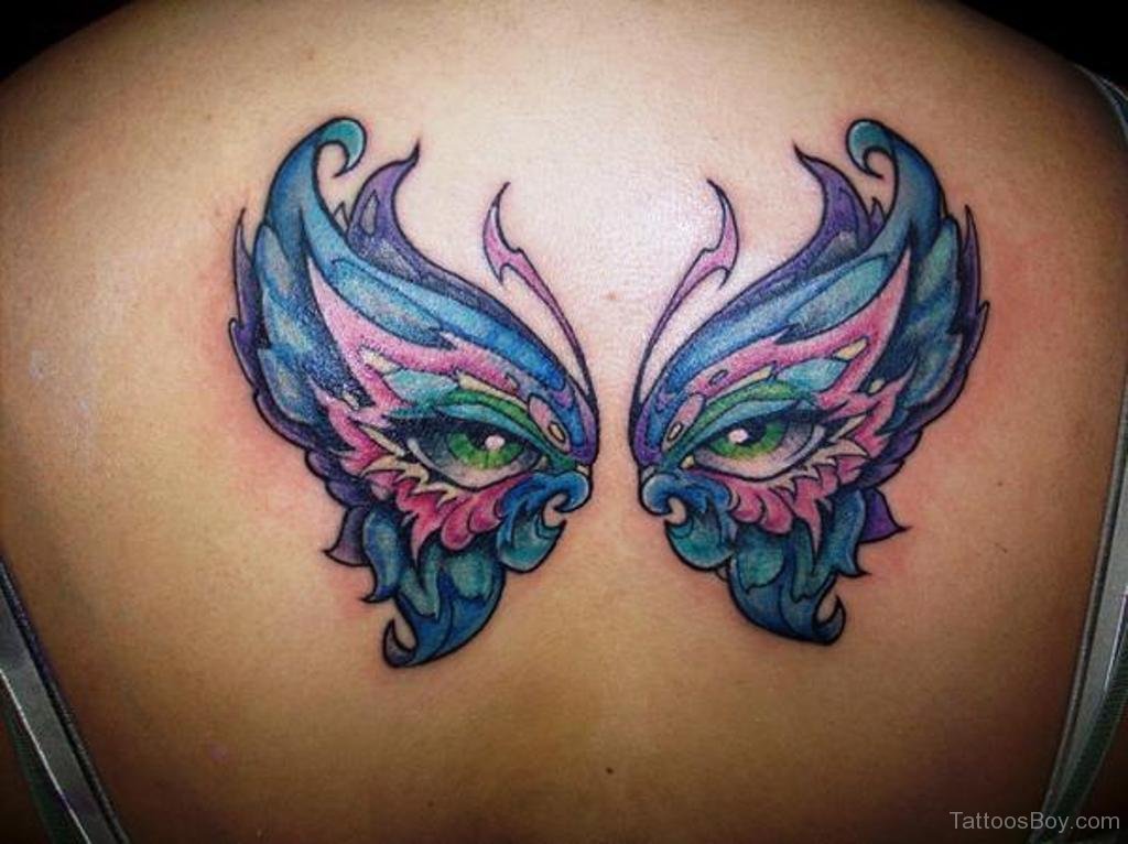 Butterfly Tattoo Placement on Back - wide 1