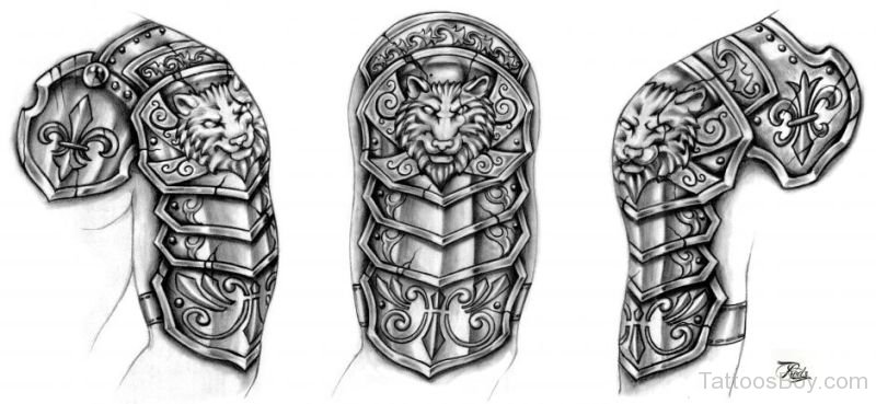 Dragon Armor Chest Tattoo - wide 1