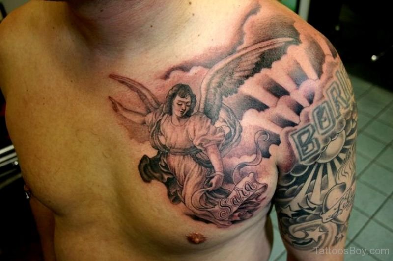 Angel Tattoo On Chest Tattoo Designs Tattoo Pictures