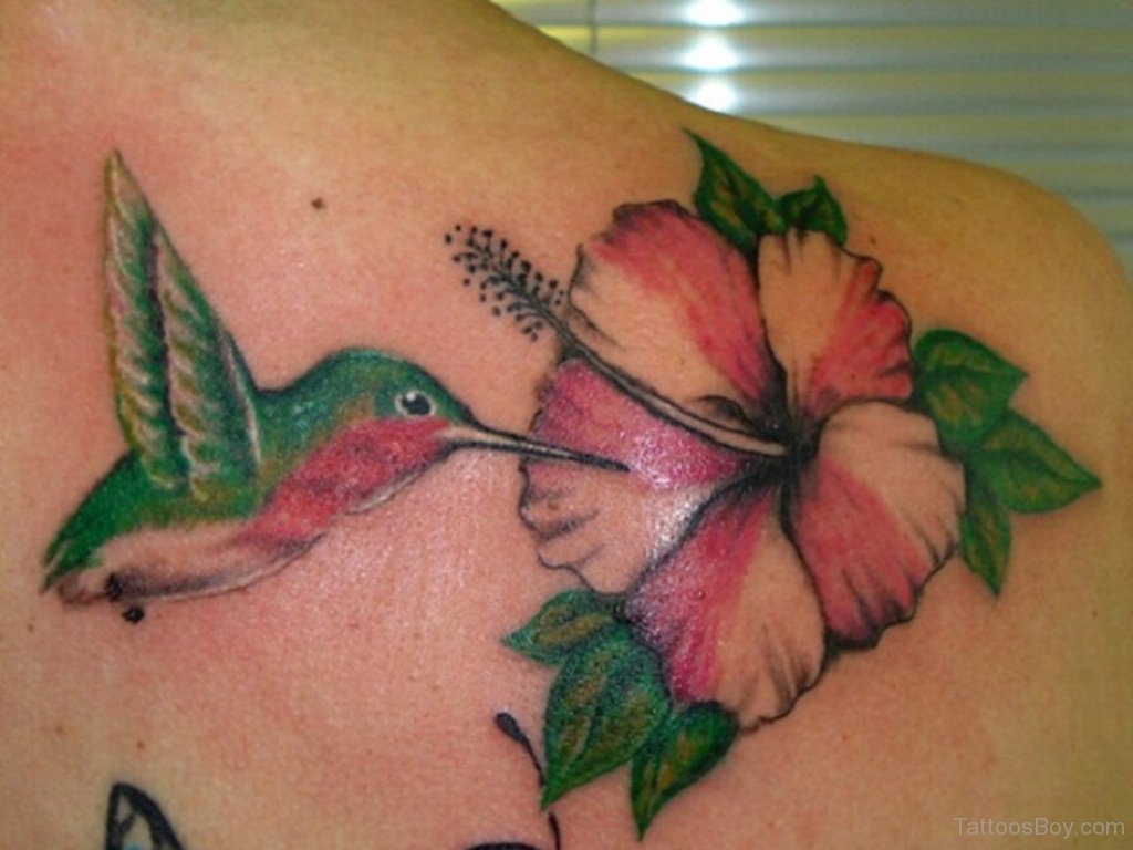 Bird And Hibiscus Flower Tattoo | Tattoo Designs, Tattoo Pictures