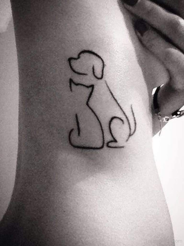Getting A Dog Outline Tattoo