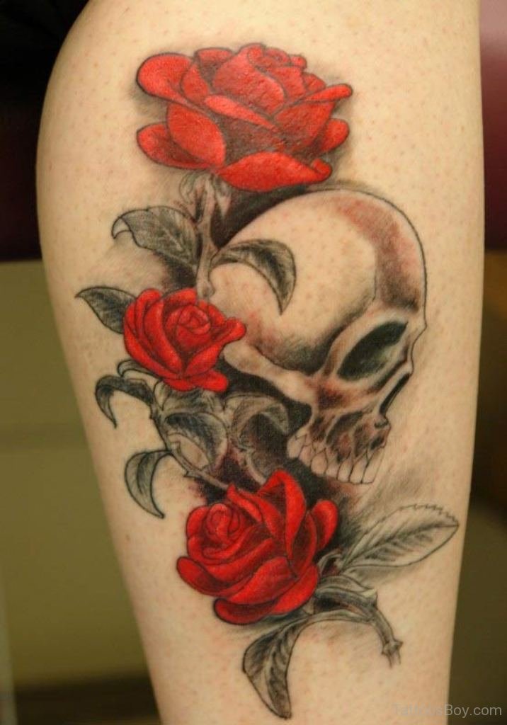 Flower Skull Thigh Tattoo Porn Archive
