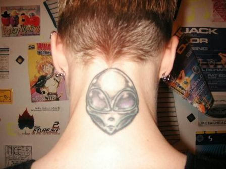 Alien Design on Neck