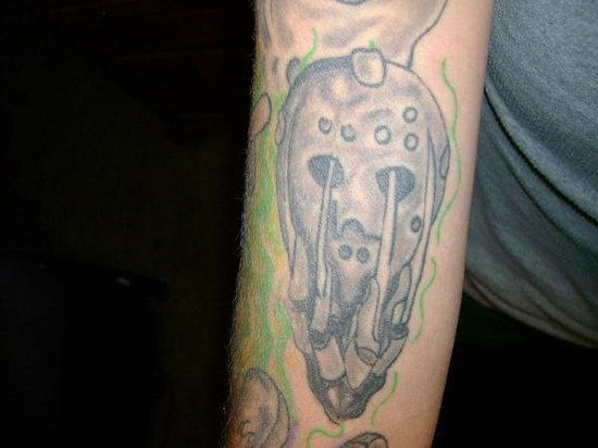 Alien Tattoo On Arm