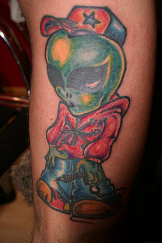 Alien Kid Tattoo