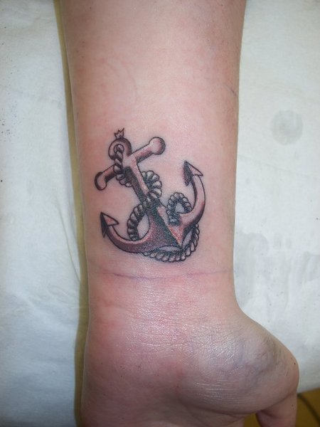 Anchor Tattoo On Wrist