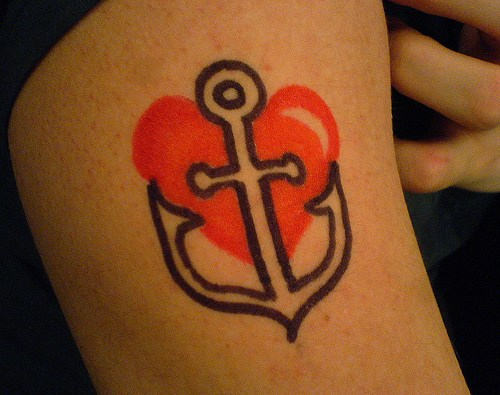 Anchor Tattoo On Shoulder