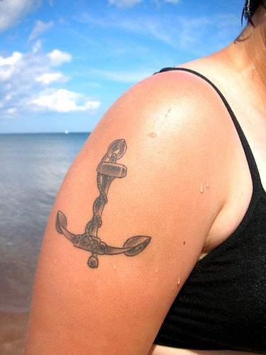 Anchor Tattoo On Shoulder