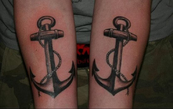 Anchor Tattoos On Arms