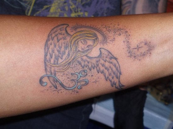 Guardian Angel Tattoo on Arm