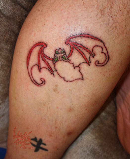 Red Bat Tattoo