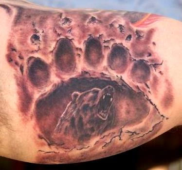 Bear Claw Tattoo