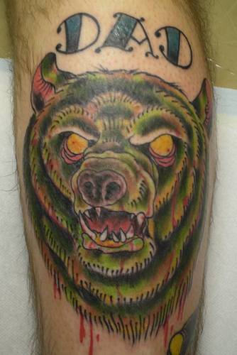 Memorial Bear Tattoo