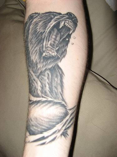 Angry Bear Tattoo