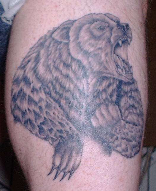 Angry Bear Tattoo