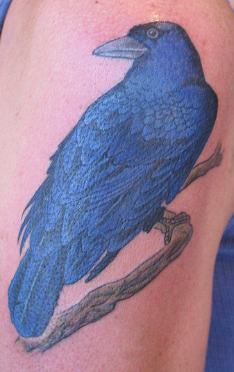 Blue Crow Tattoo