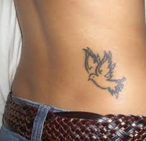 Dove Tattoo on Lower Back