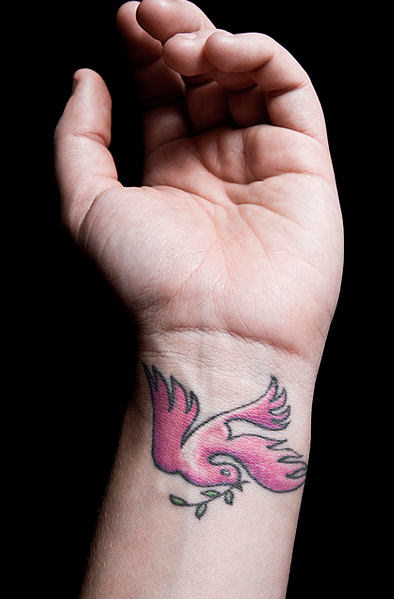 Dove Tattoo on Wrist