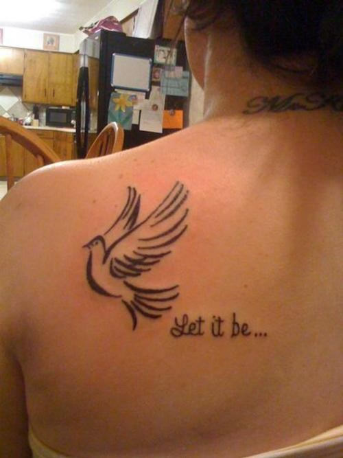 Dove Tattoo on Back