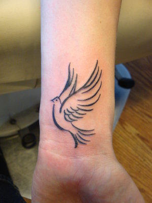 Dove Tattoo On Wrist