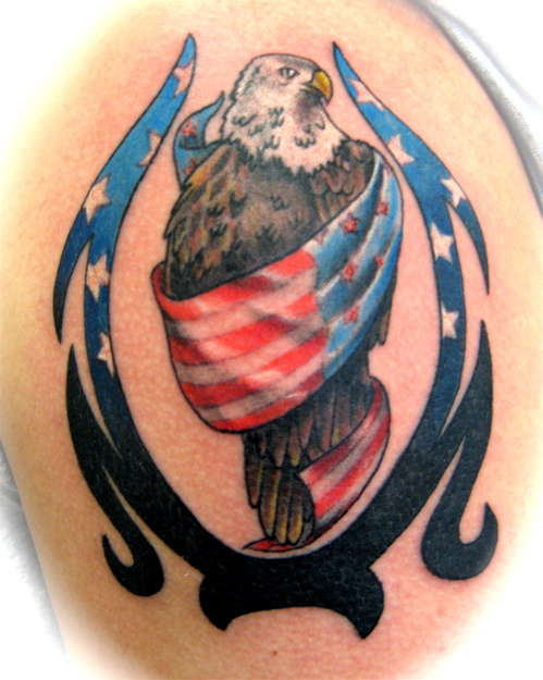 Nice American Eagle Tattoo