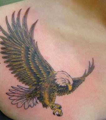 Eagle Tattoo On Chest