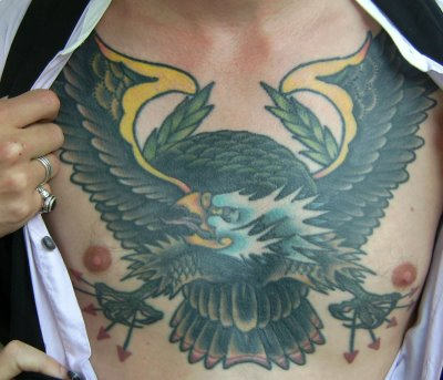 Eagle Tattoo On Chest