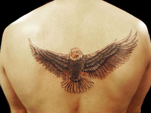 Flying Eagle Tattoo Design