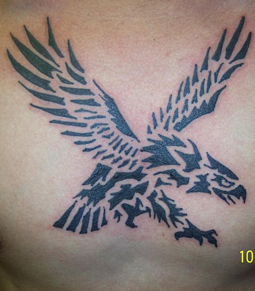 Eagle Tattoo Design - Tribal Style
