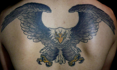 Eagle Tattoo On Back