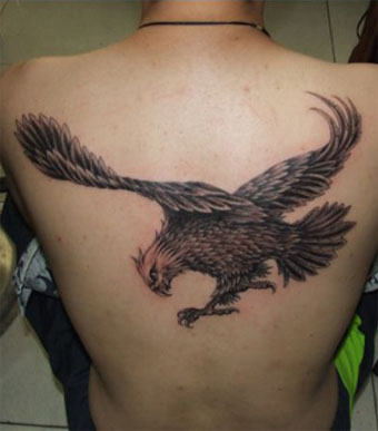 Eagle Tattoo On Back