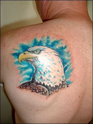 Eagle Tattoo On Back