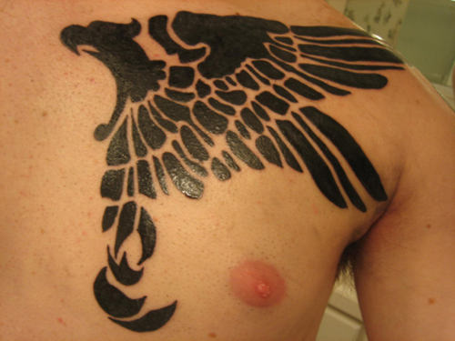 Eagle Tattoo On Chest