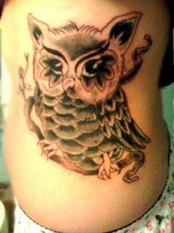 Owl Tattoo on Back