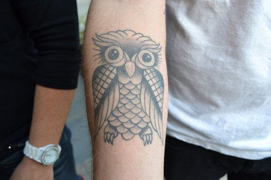 Owl Tattoo On Arm