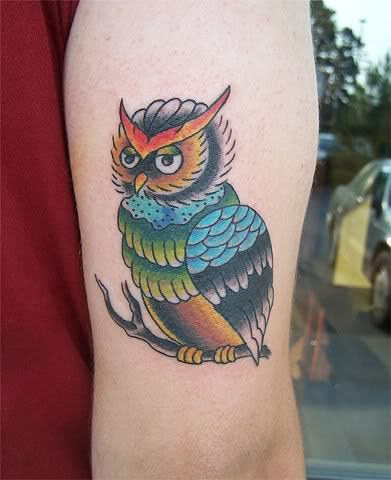 Nice Owl Tattoo