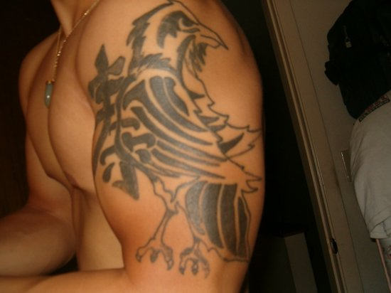 Bird Tattoo On Shoulder