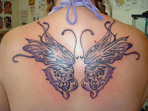 Butterfly Tattoo On Back