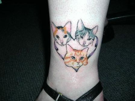 Three Kitten Tattoo