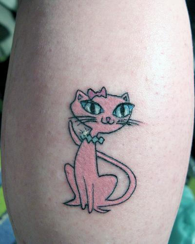 Stylish Kitty Tattoo