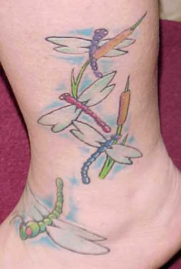 Flying Dragonflies Tattoo