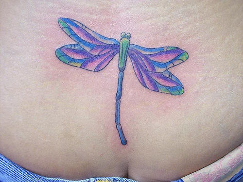 Dragonfly Tattoo On Waist