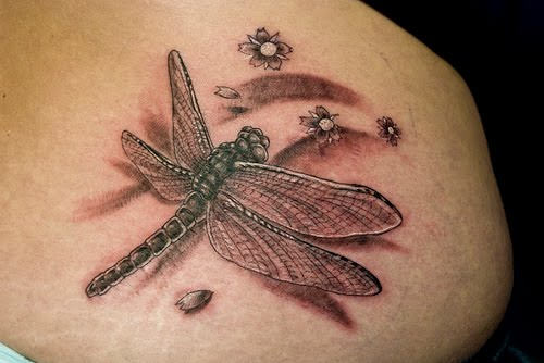 Dragonfly Tattoo On Waist