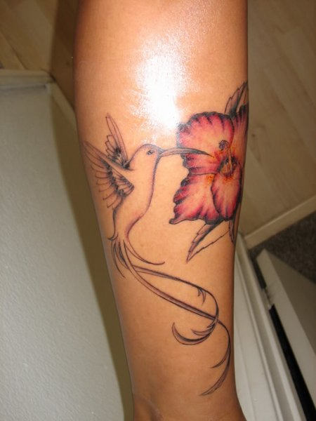 Lovely Hummingbird Tattoo