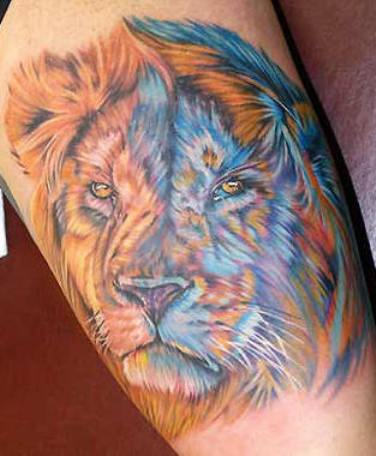 ferocious Lion Tattoo 