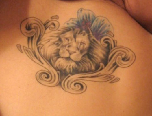 Lion Tattoo Picture on Back