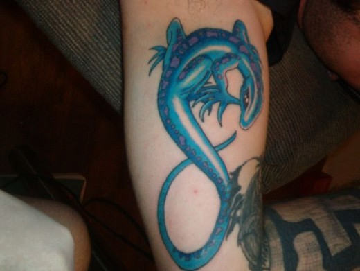 Blue Lizard Tattoo