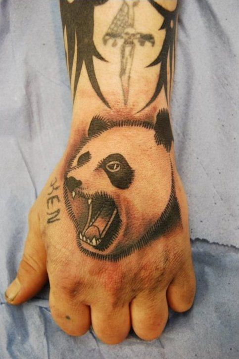 Panda Tattoo On Arm